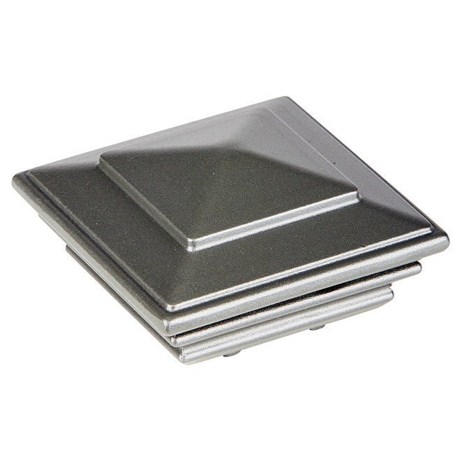 Tower Railing Post Cap - Aluminum - Titanium Grey