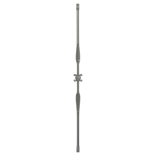 Round Decorative Baluster - 39.75'' x 3.62'' x 0.75'' - Titanium Grey