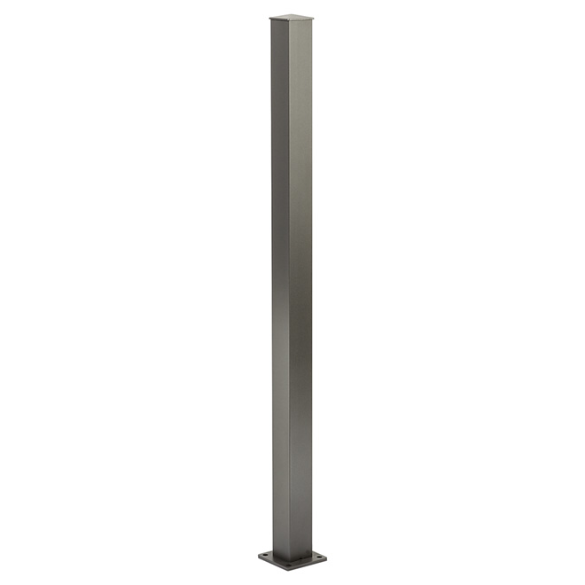 Railing Stair Post - 4'' x 4'' x 42'' - Titanium Grey
