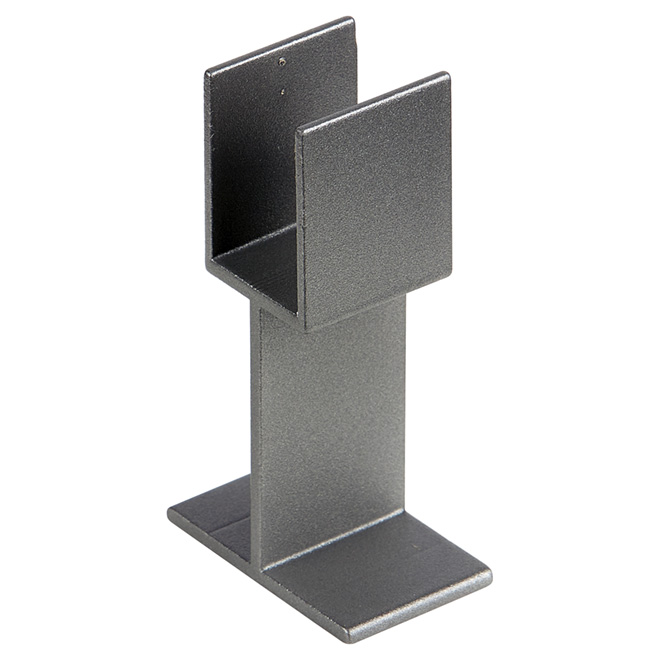 Stair Rail Support Leg - 7'' x 4 3/4'' - Aluminum