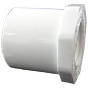 Réducteur industriel en PVC, 2''-1'', blanc