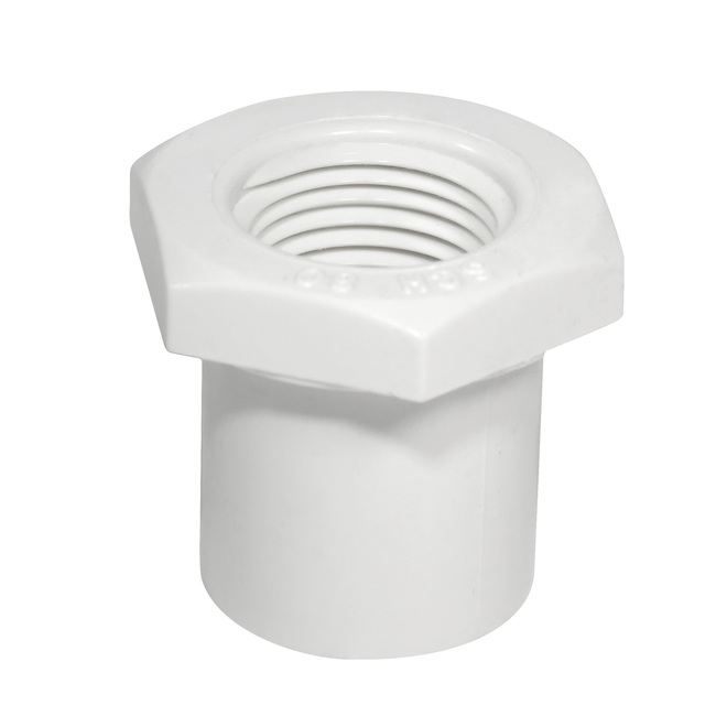Industrial PVC Reducer Bushing - 2"-1 1/2" - White