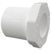 Réducteur industriel en PVC, 1 1/4''-1'', blanc