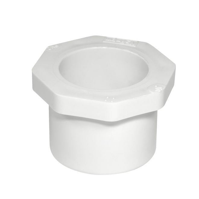 Industrial PVC Reducer Bushing - 2"-1 1/4" - White