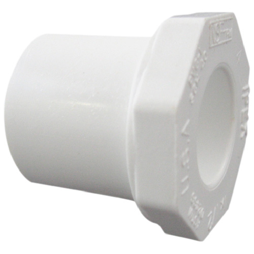 Industrial PVC Reducer Bushing - 2''-1 1/2'' - White
