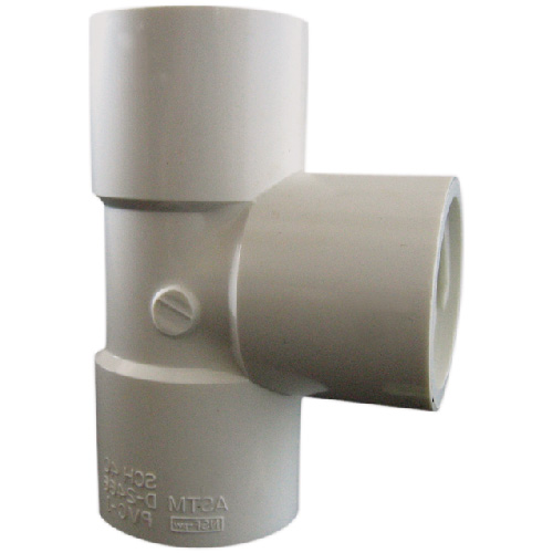 Industrial PVC Tee Coupling - 3/4'' - White
