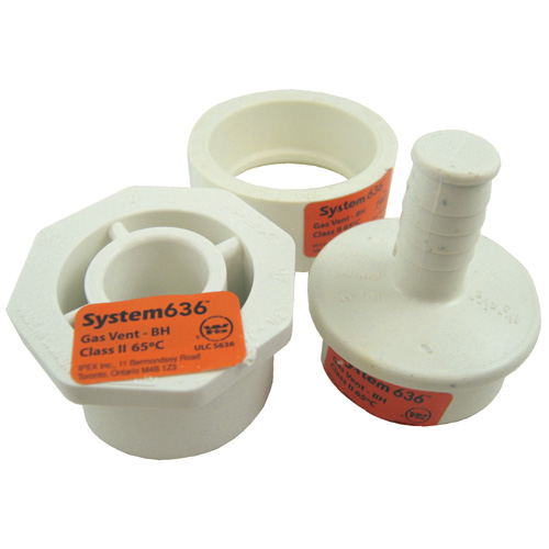 Ensemble drainage de condensation 1 1/2" x 2" en PVC
