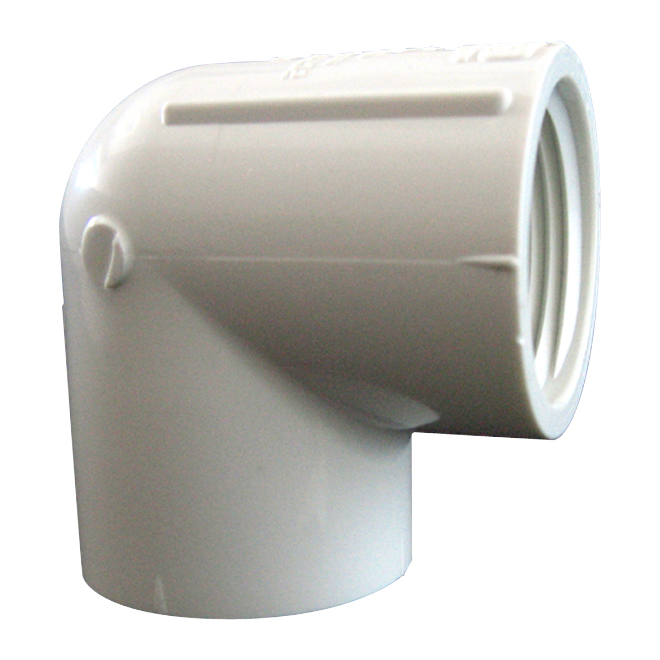 Coude fileté en PVC 1-1/4 po