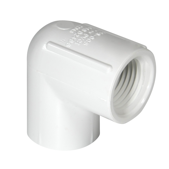 Coude fileté en PVC 2 po