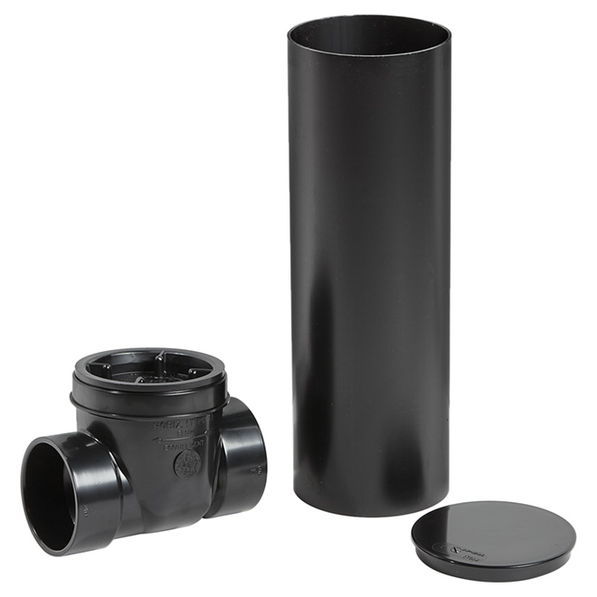 Clapet antiretour femelle sans évent de 3" en ABS DWV