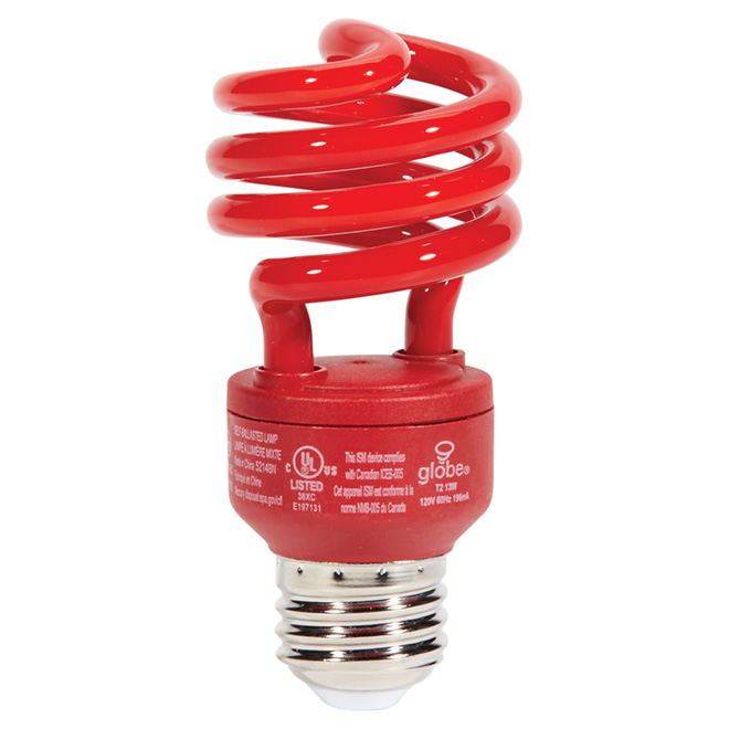 Red Fluo-Compact Bulb - 13"