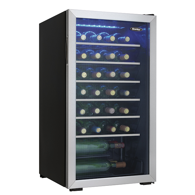 36-Bottle Wine Cooler - Black