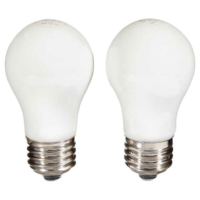 Paquet de 2 ampoules halogènes blanc doux A15 de 29 W