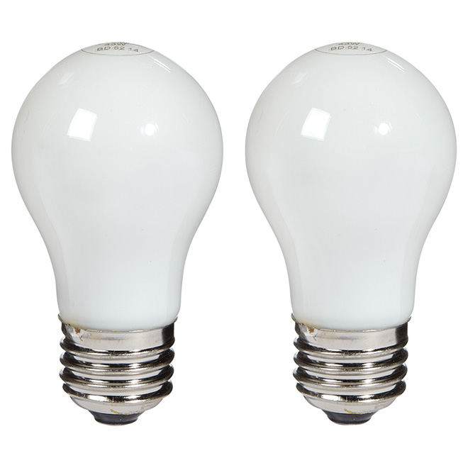 2-Pack 43 W A15 Soft White Halogen Bulbs