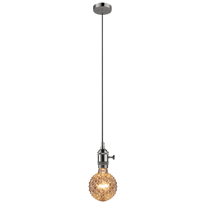 1-Light Plug-In Pendant Light - 15'