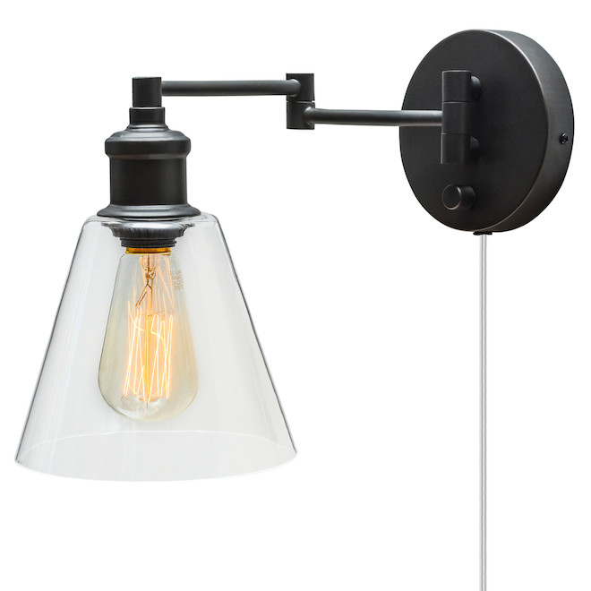1-Light Swing-Arm Wall Sconce