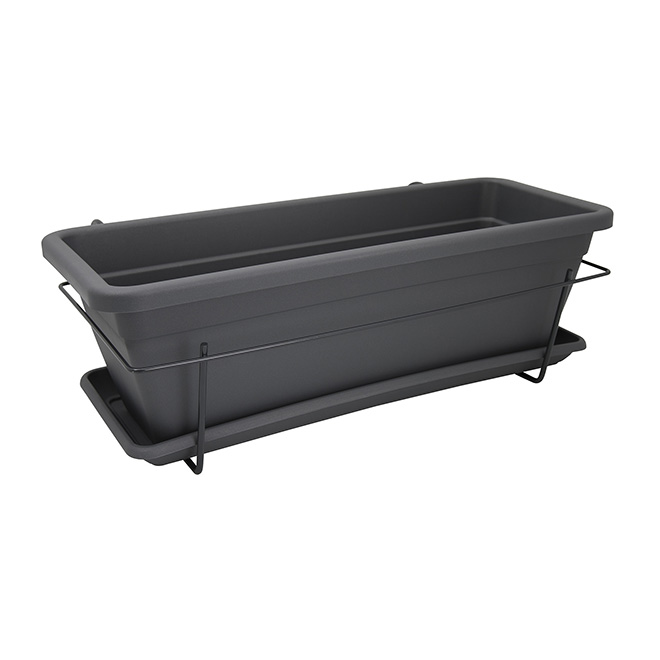 Jardinière de balcon «Veneza» - Anthracite