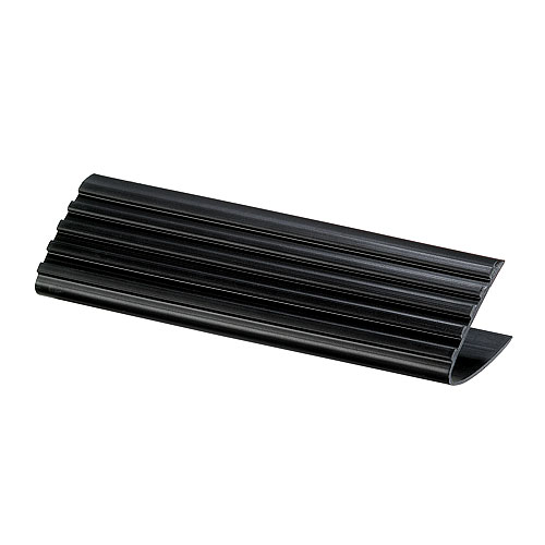 Black Vinyl Drop Overlap Nose Stair Edge