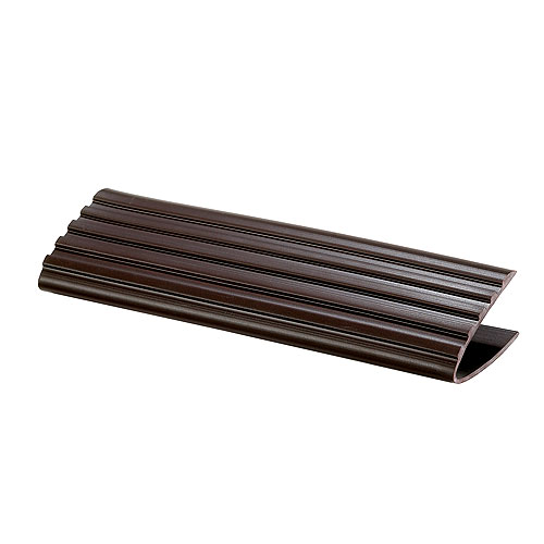 Brown Vinyl Drop Overlap Nose Stair Edge