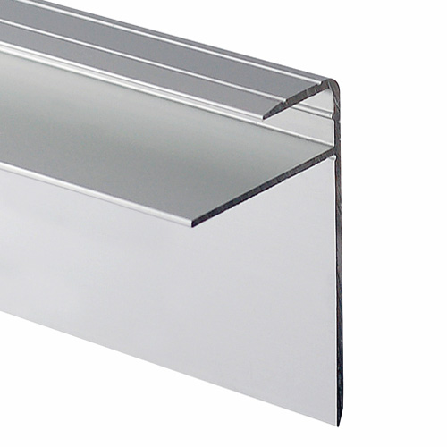 Nez d'escalier argent satiné pour plancher stratifié