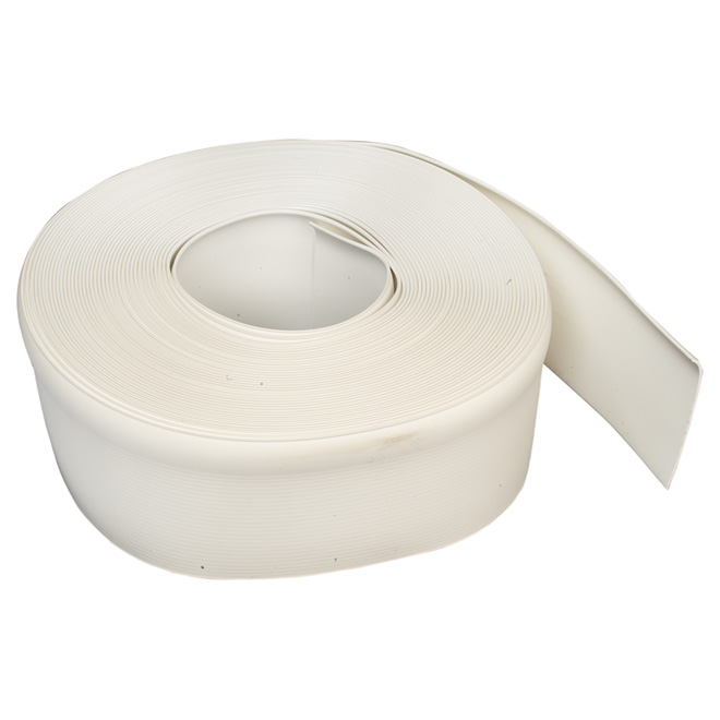 Plinthe de vinyle autoadhésive, 4" x 100', blanc