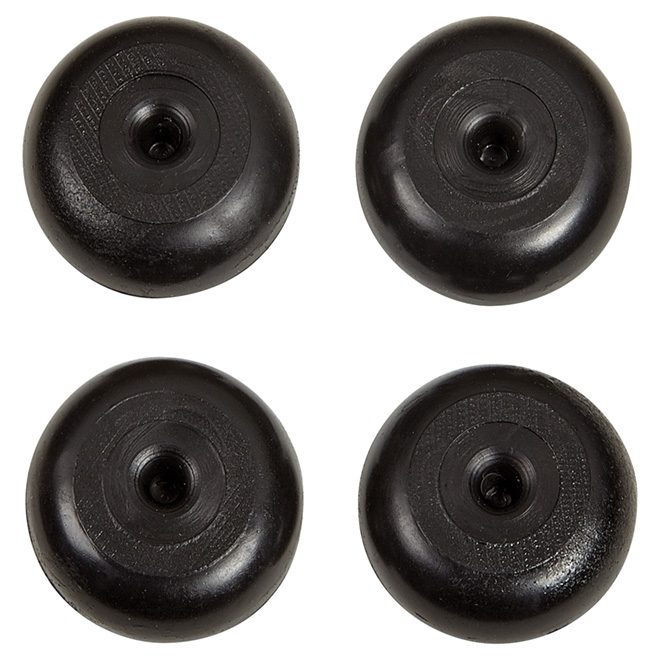 Coussinets thermoplastique antidérapants, 1 1/8 x 1/4", 4/pq