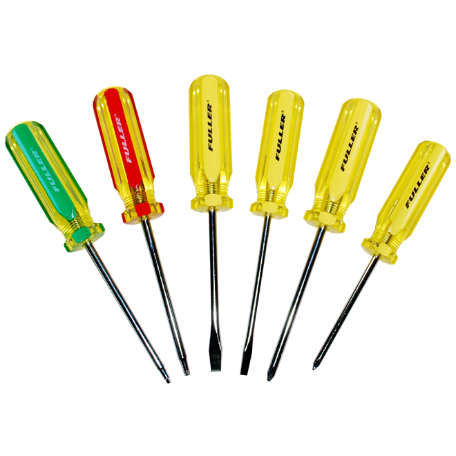"Golden Grip" 6-Piece Screwdriver Set