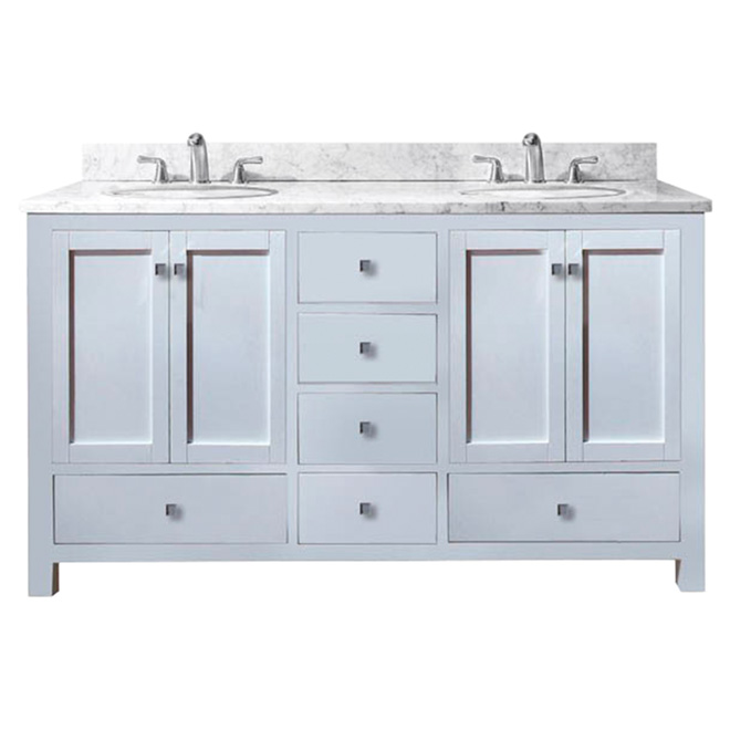 Double Vanity "Malaga" - Flat White
