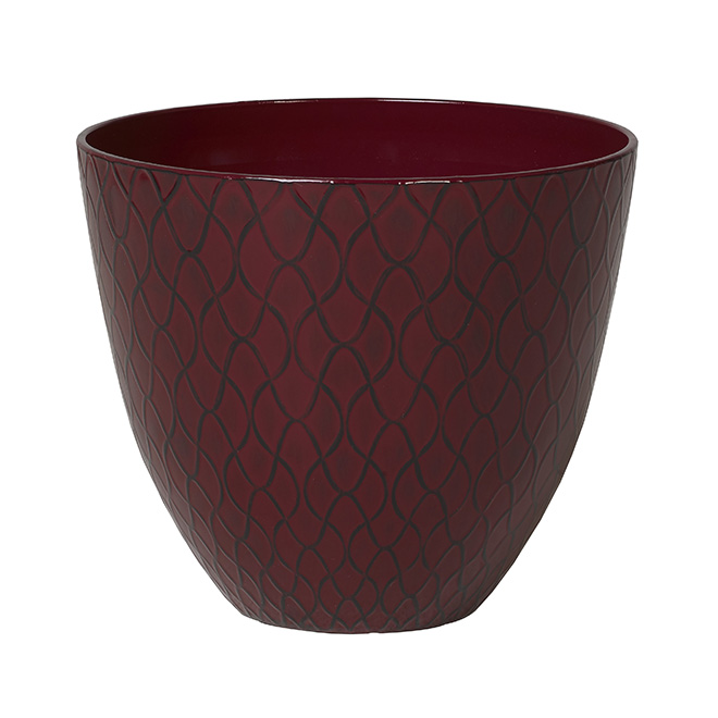 "Barnett" Pot Cover - Burgundy
