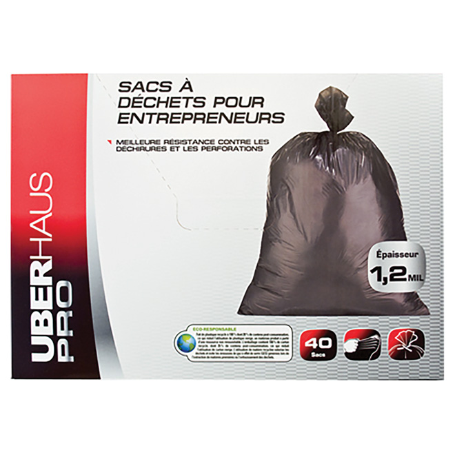 Sacs à déchets, boîte de 40