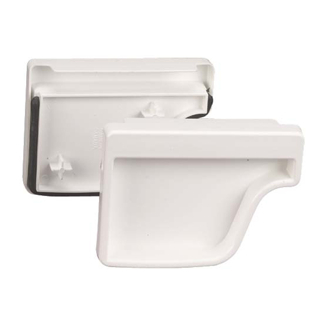 "Traditional" Vinyl Gutter End Cap Set RONA