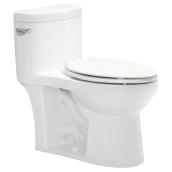 Toilette 1 pièce à cuve allongée, Confort, 6 l, blanc