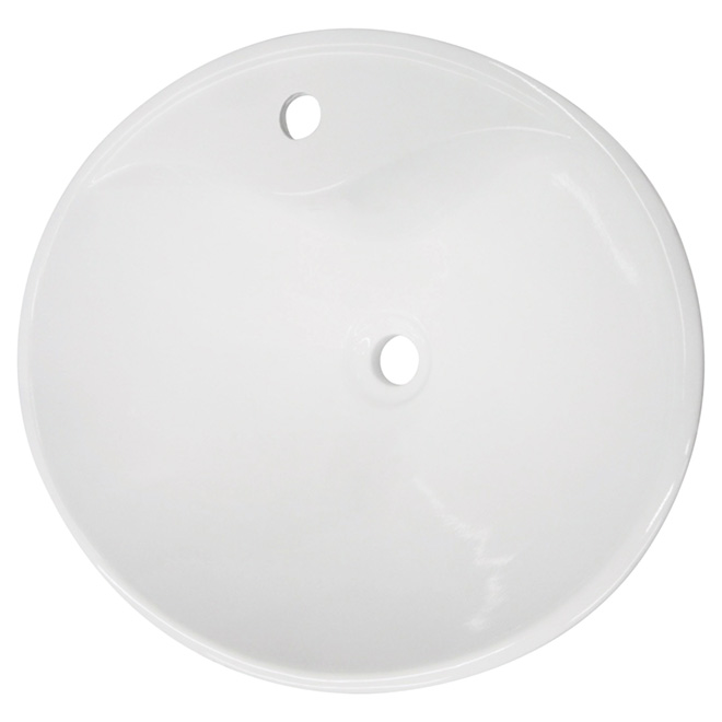 Lavabo « Mistral », 21,25 po x 18,25 po, blanc