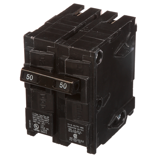 2-Pole Thermomagnetic Circuit Breaker