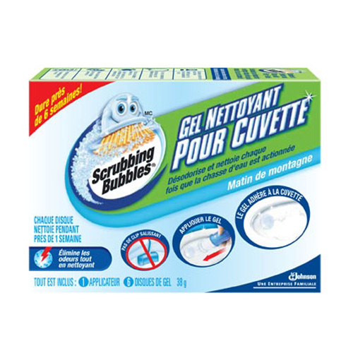 Toilet Cleaner 6 Gel Discs Fresh Mountain Scent