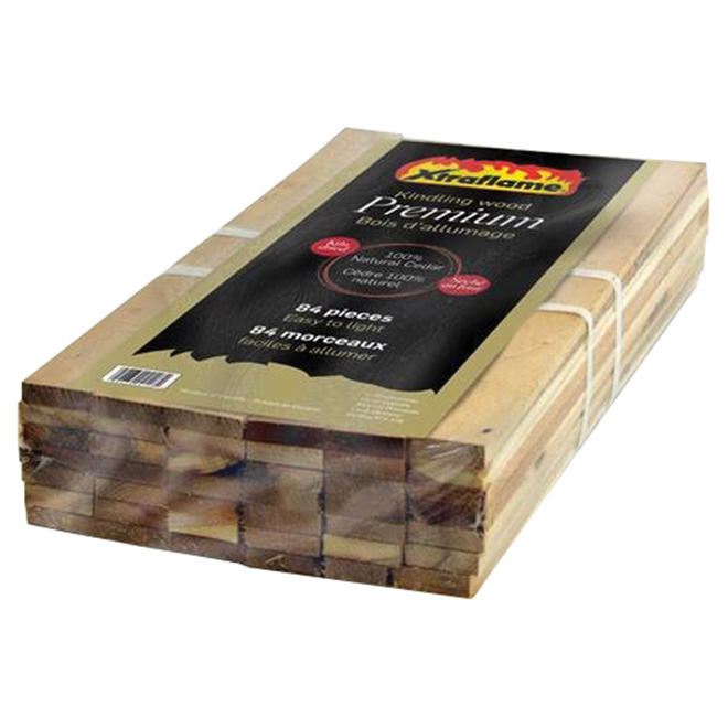 Bois d'allumage en cèdre première qualité, 84 mcx