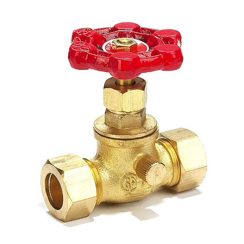 Brass Compression Straight Stop