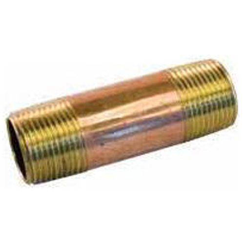 Nipple - Brass - 1/4" - MIP x MIP