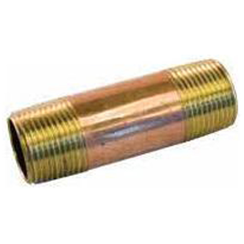 Mamelon de tuyau, laiton, 3/8", MIP x MIP