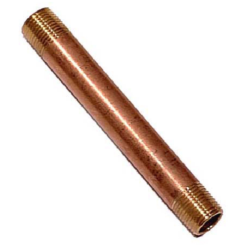 Mamelon de tuyau, laiton, 1/2" x 6", MIP x MIP