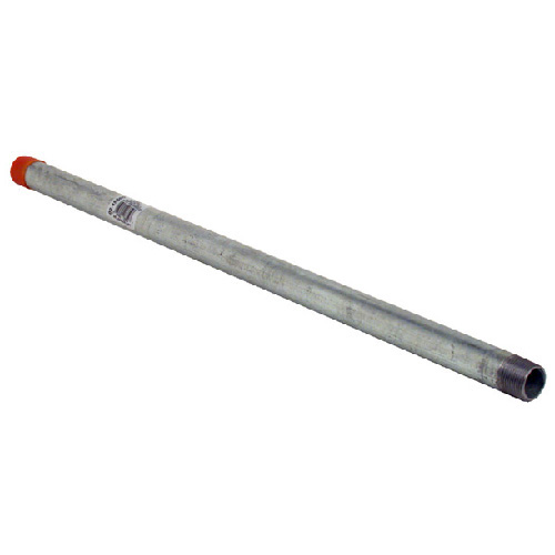 3/4" x 10' Male Threaded Galvanized Steel Pipe Nipple