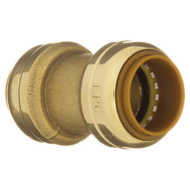 Raccord, sans plomb, 3/4 po, poussoir