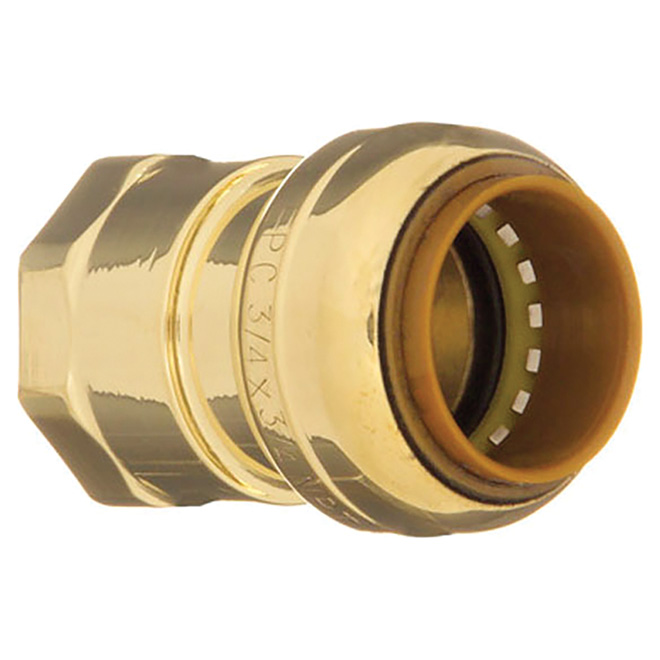 Coupling - Lead-Free Brass - 1/2" - Push x FIP