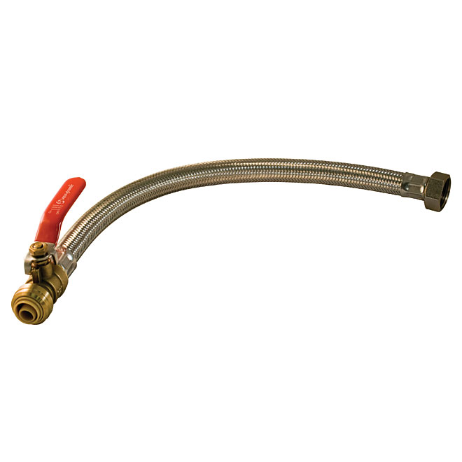 3/4" x 3/4" Push-Fit Flex Connector with Valve