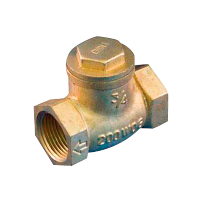 1 1/4" Threaded Brass Swing Check Valve
