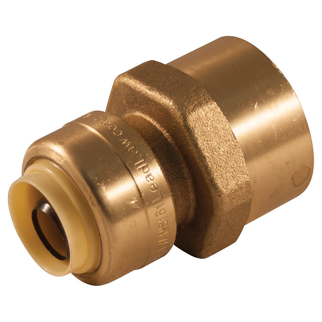Adaptateur à raccord ajustable de 1/2" x 3/4" femelle