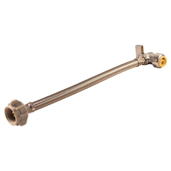 1/2" x 7/8" x 12" Push Fit Angle Valve