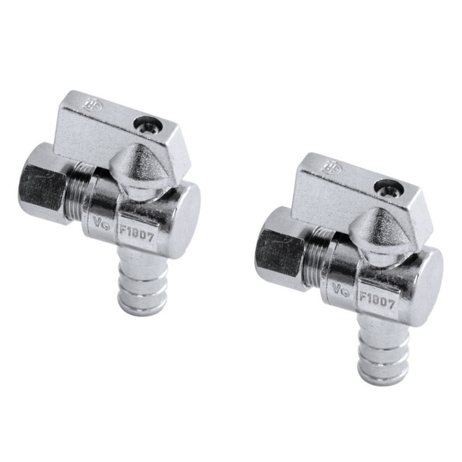 Robinet d'arrêt d'alimentation à bille de 1/2" PEX à 3/8"