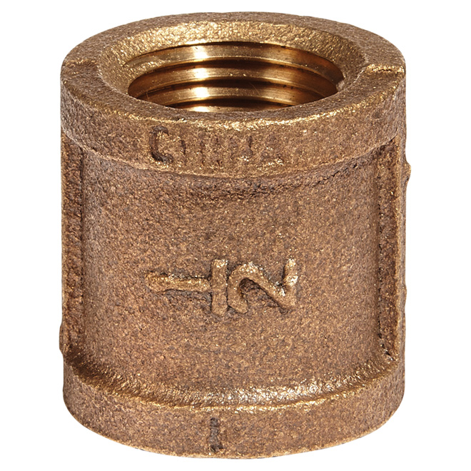 Raccord, laiton sans plomb, 1/2" x 1/2", FIP x FIP
