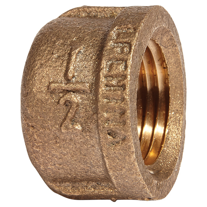 Capuchon de tuyau, laiton sans plomb, 1/2", FIP